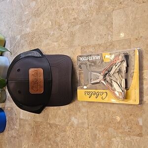 Cabelas club hat and 7 in one multi tool